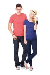 Bella+Canvas BE3413 - Camiseta de tejido mixto unisex Navy Triblend