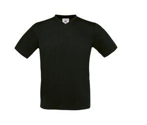B&C BC163 - Exact V-Neck T-Shirt Negro