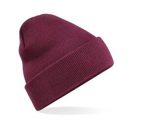 Beechfield BF045 - Gorro con solapa Borgoña