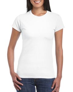 Gildan GN641 - Camiseta de manga corta para mujer Softstyle Blanca