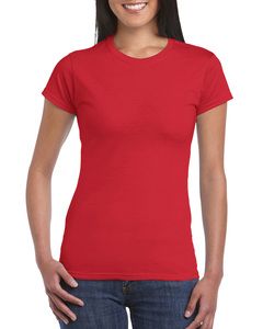 Gildan GN641 - Camiseta de manga corta para mujer Softstyle Roja