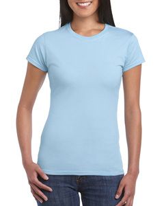 Gildan GN641 - Camiseta de manga corta para mujer Softstyle La luz azul