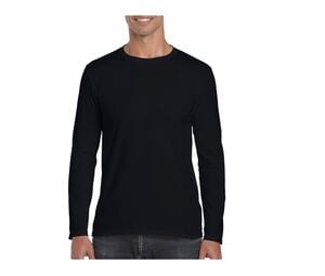 Gildan GN644 - Softstyle Adult Long Sleeve T-Shirt Negro