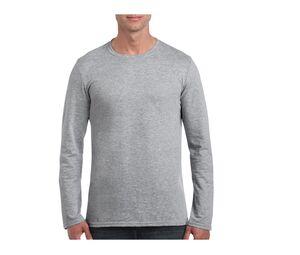 Gildan GN644 - Softstyle Adult Long Sleeve T-Shirt Deporte Gris