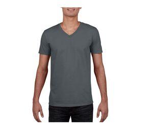 Gildan GN646 - Camiseta con cuello en V para hombre 100% algodón Charcoal