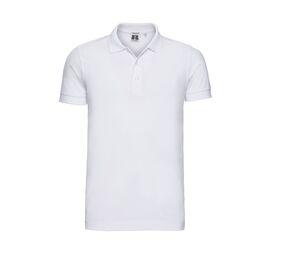 RUSSELL JZ566 - Men's Stretch Polo Blanca