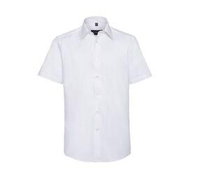 Russell Collection JZ923 - Camisa Oxford manga corta hombre Blanca