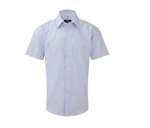 Russell Collection JZ923 - Camisa Oxford manga corta hombre Oxford Blue