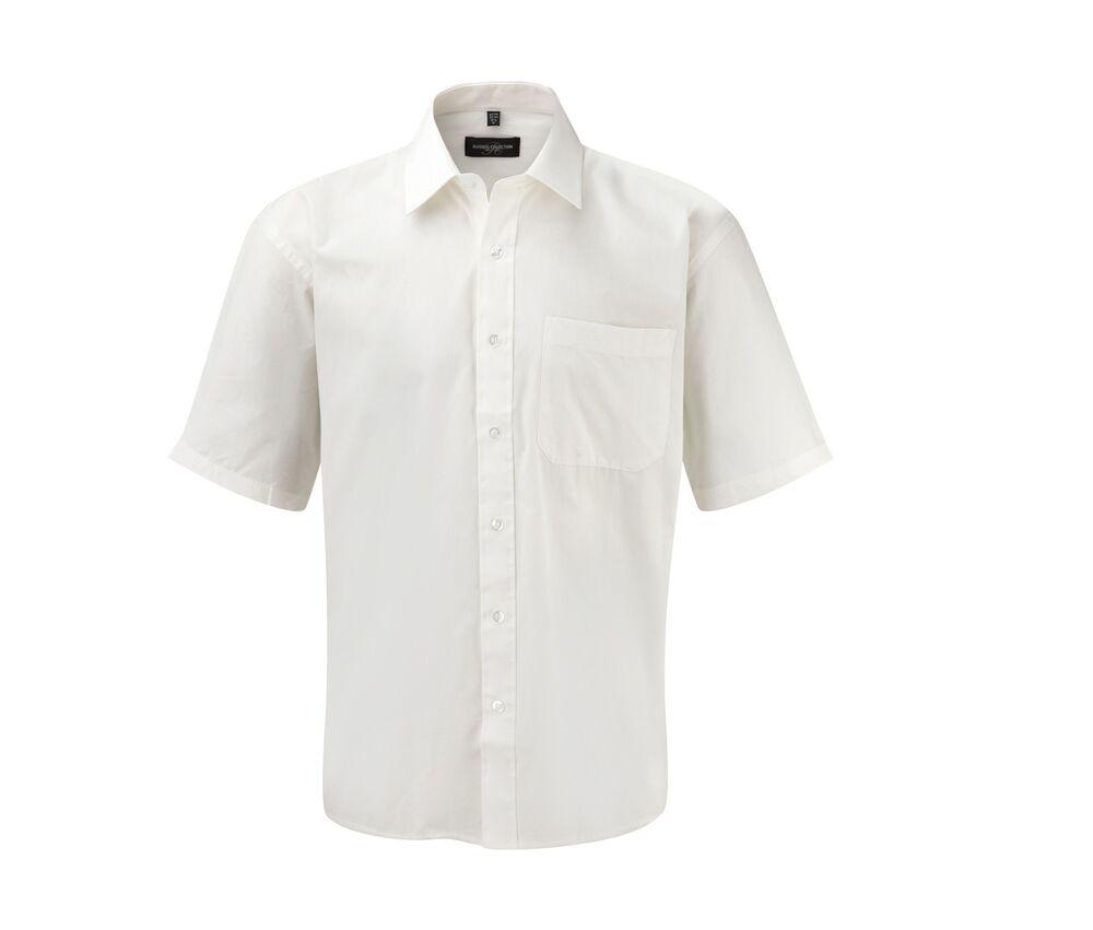 Russell Collection JZ937 - Camisa popelin manga corta hombre