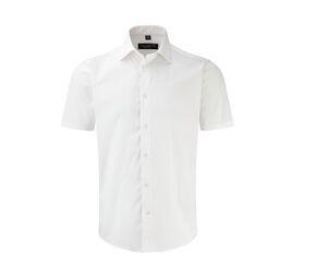 Russell Collection JZ947 - Men's Short Sleeve Fitted Shirt Blanca