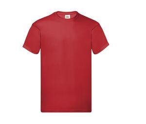 Fruit of the Loom SC220 - Camiseta de cuello redondo para hombre Roja