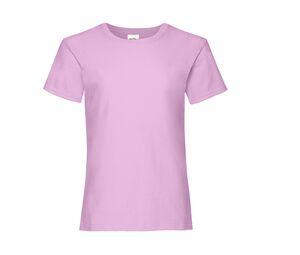 Fruit of the Loom SC229 - Camiseta Valueweight para niñas Luz de color rosa