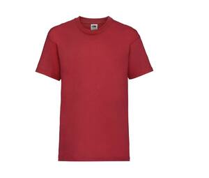 Fruit of the Loom SC231 - Camiseta infantil valor peso Roja