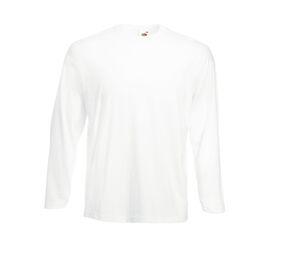 Fruit of the Loom SC233 - Valueweight Long Sleeve T (61-038-0) Blanca