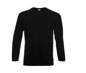 Fruit of the Loom SC233 - Valueweight Long Sleeve T (61-038-0) Negro
