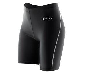 Spiro SP50F - Pantalón corto Bodyfit mujer Negro