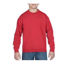 GILDAN GN911 - Youth Crewneck Sweatshirt Roja