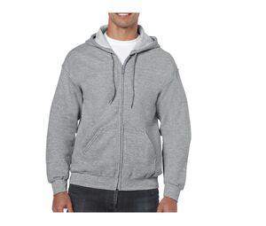 Gildan GN960 - Heavy Blend Adult Full Zip Hooded Sweatshirt Deporte Gris