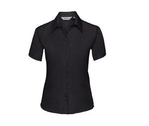 Russell Collection JZ57F - Ladies' Short Sleeve Ultimate Non-Iron Shirt Negro