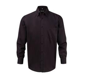 Russell Collection JZ956 - Men's Long Sleeve Ultimate Non-Iron Shirt Negro