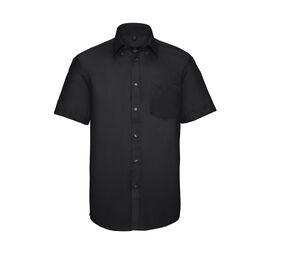 Russell Collection JZ957 - Men's Short Sleeve Ultimate Non-Iron Shirt Negro