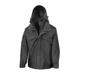 Result RS068 - 3-In-I Zip And Clip Jacket Negro