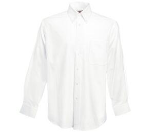 Fruit of the Loom SC400 - Oxford Shirt Long Sleeves Blanca