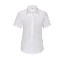 Fruit of the Loom SC406 - Lady Fit Oxford Shirt Short Sleeves (65-000-0) Blanca