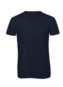 B&C BC057 - Camiseta Cuello V Tri-Blend Para Hombre TM057 Navy