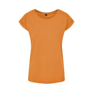 Build Your Brand BY021 - Camiseta mujer con hombros extendidos Paradise Orange