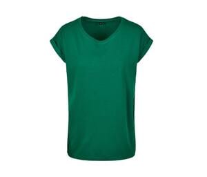 Build Your Brand BY021 - Camiseta mujer con hombros extendidos Bosque Verde