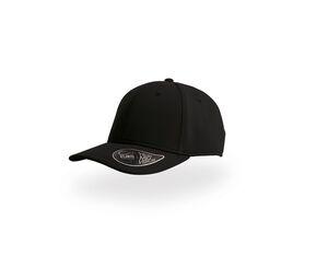 Atlantis AT059 - Cap 6 Pans Mid Visor Jersey Negro