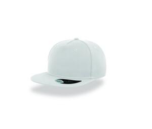 Atlantis AT090 - Gorra con visera plana de 5 paneles Blanca