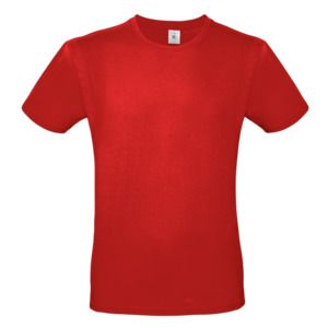 B&C BC01T - Camiseta para hombre 100% algodón De color rojo oscuro