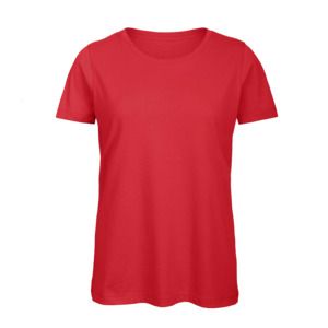 B&C BC02T - Camiseta 100% algodón para mujer Red