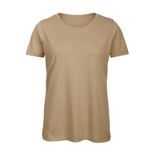 B&C BC02T - Camiseta 100% algodón para mujer Arena