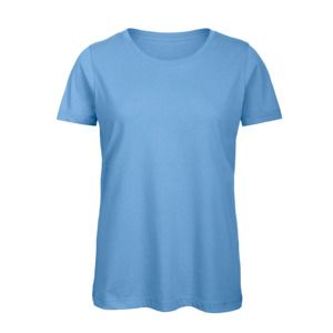 B&C BC02T - Camiseta 100% algodón para mujer Cielo