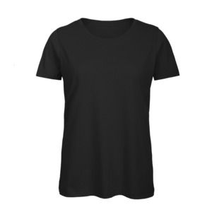 B&C BC02T - Camiseta 100% algodón para mujer Negro