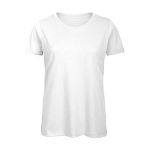 B&C BC02T - Camiseta 100% algodón para mujer Blanca