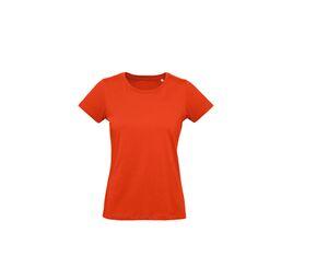 B&C BC049 - Camiseta Mujer 100% Algodón Orgánico Fire Red
