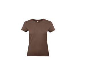 B&C BC04T - Camiseta de Mujer de color redondo de 190 Chocolate