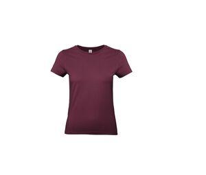 B&C BC04T - Camiseta de Mujer de color redondo de 190 Borgoña