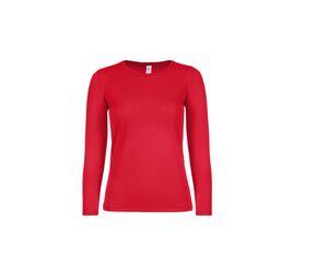 B&C BC06T - Camiseta de mujer de manga larga Red