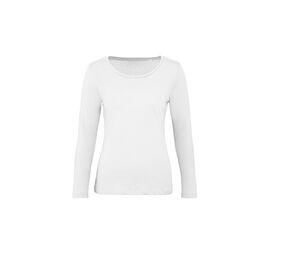 B&C BC071 - Camiseta de algodón orgánico LSL orgánico Blanca