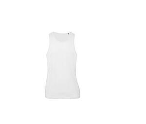 B&C BC072 - Camiseta sin mangas de algodón orgánico para hombre Blanca