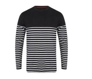 Front Row FR134 - Camiseta Breton manga larga Marino / Blanco