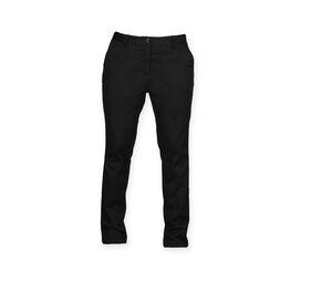 Front row FR622 - Pantalones elásticos de las mujeres sin alicates Negro