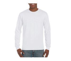 Gildan GN401 - Camiseta de manga larga para hombre Blanca