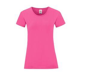 Fruit of the Loom SC151 - Camiseta cuello redondo 150 Fucsia