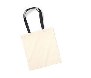 Westford mill W101C - Shopping bag con asas a contraste Natural / Black